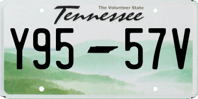 TN license plate Y9557V