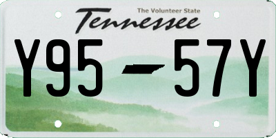 TN license plate Y9557Y