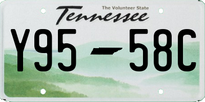 TN license plate Y9558C