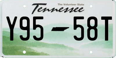 TN license plate Y9558T