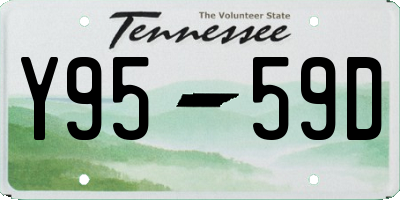TN license plate Y9559D