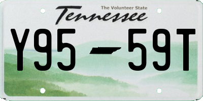 TN license plate Y9559T