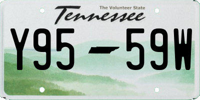 TN license plate Y9559W