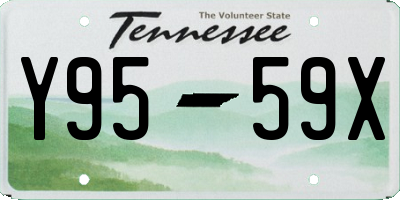 TN license plate Y9559X