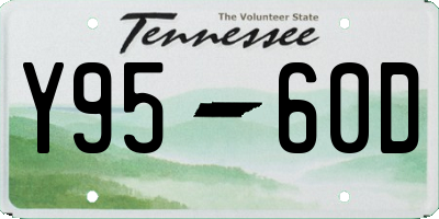 TN license plate Y9560D