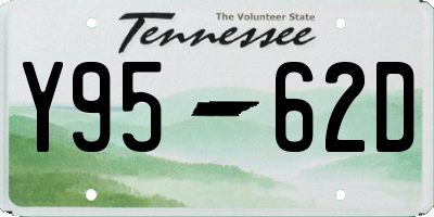 TN license plate Y9562D