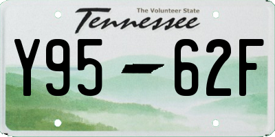 TN license plate Y9562F