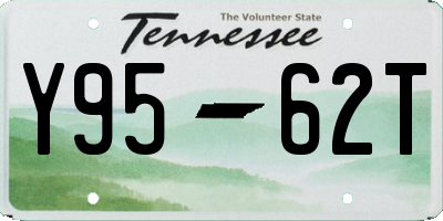 TN license plate Y9562T