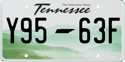 TN license plate Y9563F