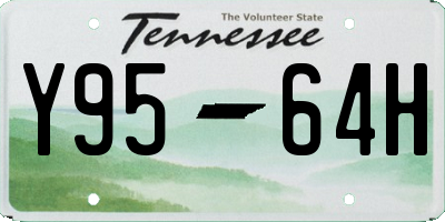TN license plate Y9564H