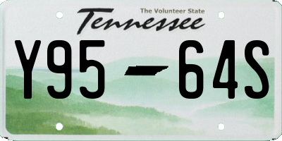 TN license plate Y9564S