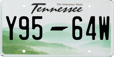 TN license plate Y9564W