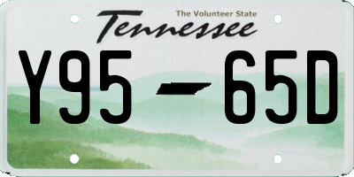 TN license plate Y9565D