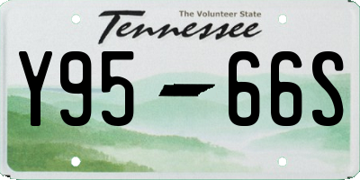 TN license plate Y9566S