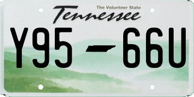 TN license plate Y9566U