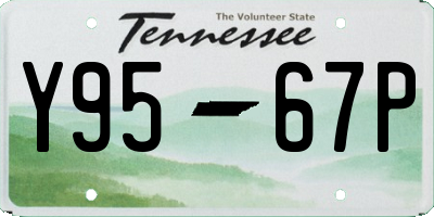 TN license plate Y9567P