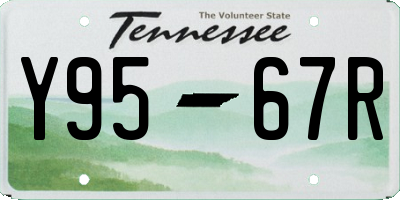 TN license plate Y9567R