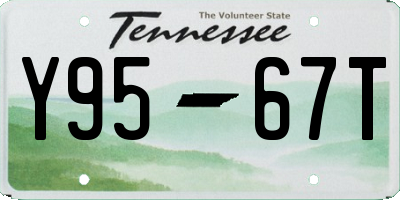 TN license plate Y9567T