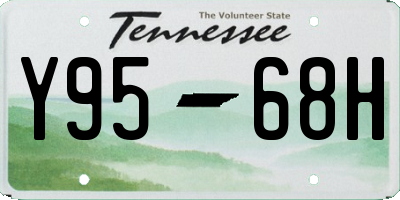 TN license plate Y9568H