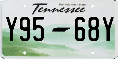 TN license plate Y9568Y