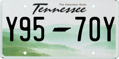 TN license plate Y9570Y