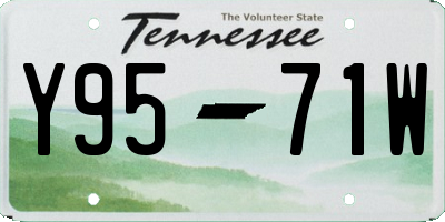 TN license plate Y9571W