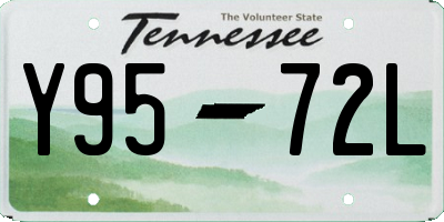 TN license plate Y9572L