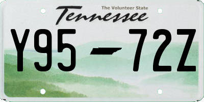 TN license plate Y9572Z