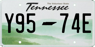 TN license plate Y9574E