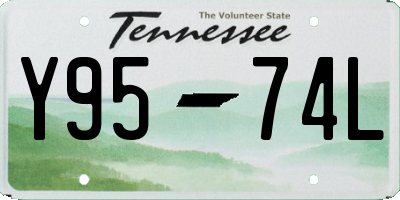 TN license plate Y9574L