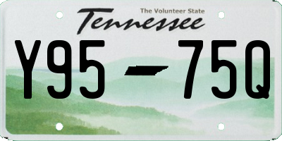 TN license plate Y9575Q