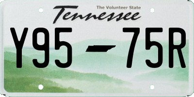 TN license plate Y9575R