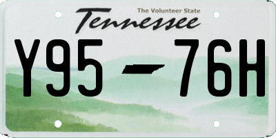 TN license plate Y9576H