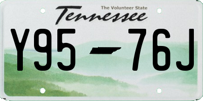 TN license plate Y9576J