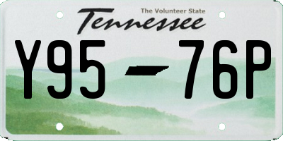 TN license plate Y9576P