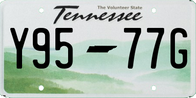 TN license plate Y9577G