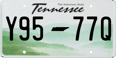 TN license plate Y9577Q