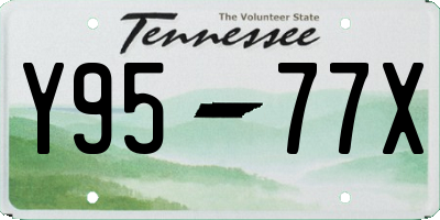 TN license plate Y9577X