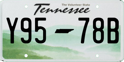 TN license plate Y9578B