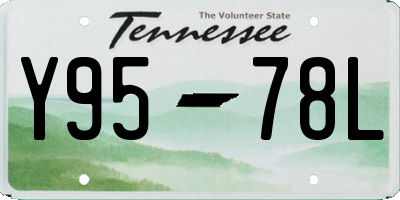 TN license plate Y9578L