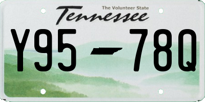 TN license plate Y9578Q