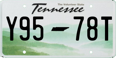 TN license plate Y9578T