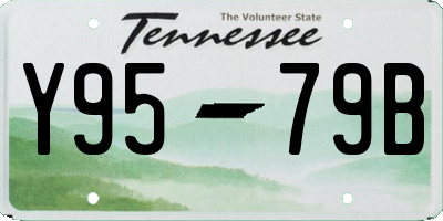 TN license plate Y9579B