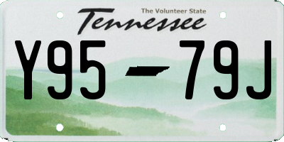 TN license plate Y9579J