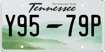 TN license plate Y9579P