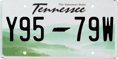 TN license plate Y9579W