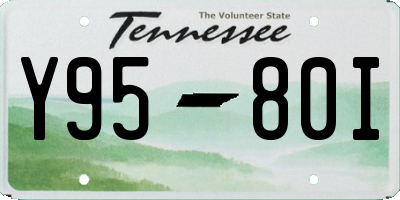 TN license plate Y9580I