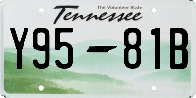TN license plate Y9581B