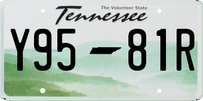TN license plate Y9581R