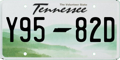 TN license plate Y9582D